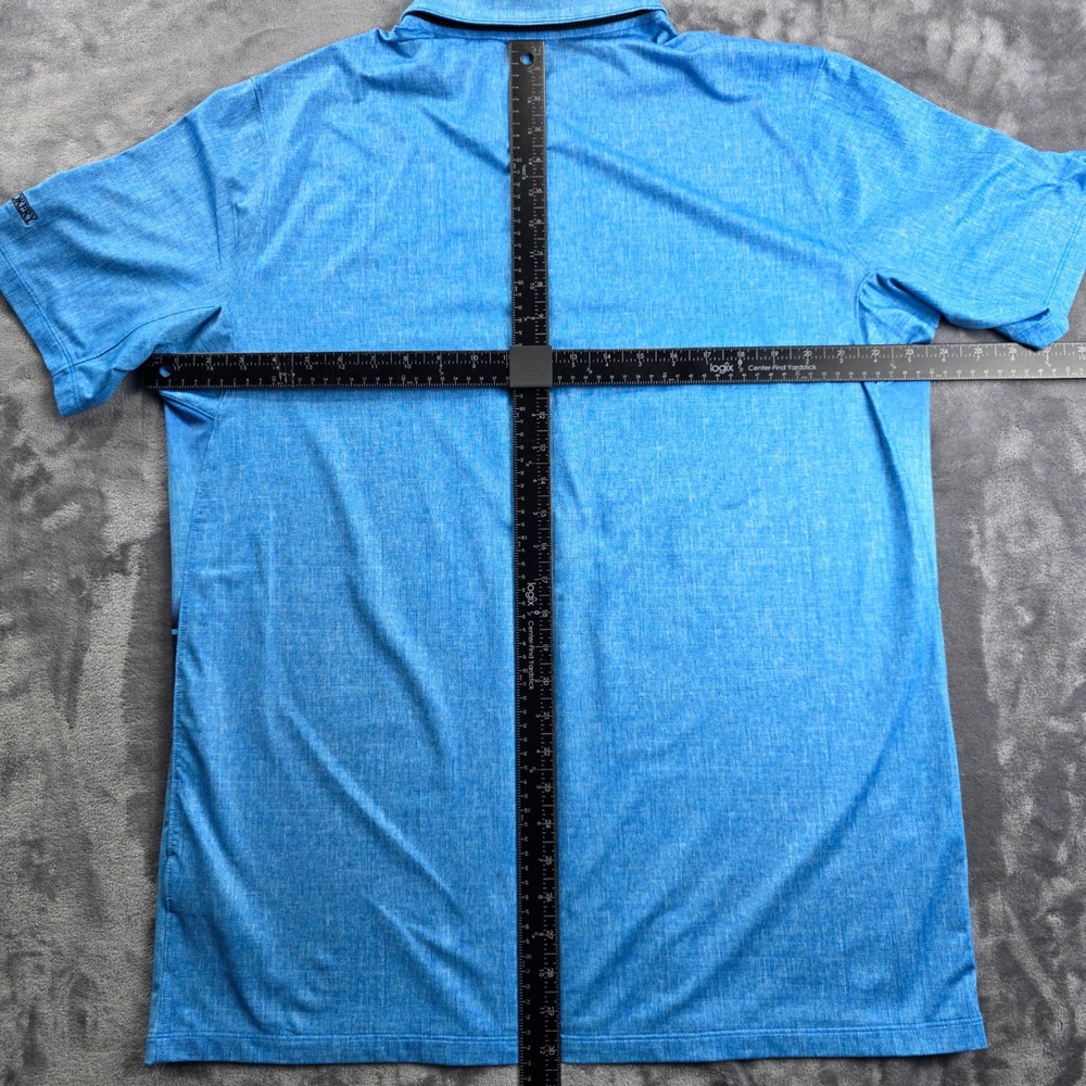 Nike Golf Polo Mens Large Blue Ombre Dri-FIT Standard Fit Short Sleeve Logo - Picture 8 of 10